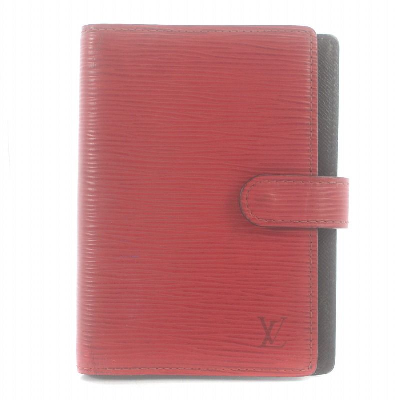 LV Louis Vuitton 手帳 レッド エピ LOUIS VUITTON ルイ ヴィトン 手帳カバー システム手帳
