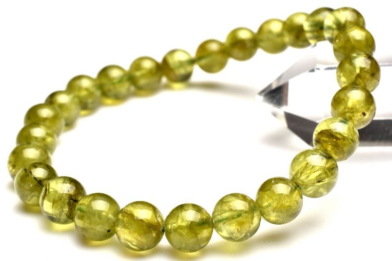 1点物】濃密内包 ゴールドルチルクォーツ 7mm ブレスレット