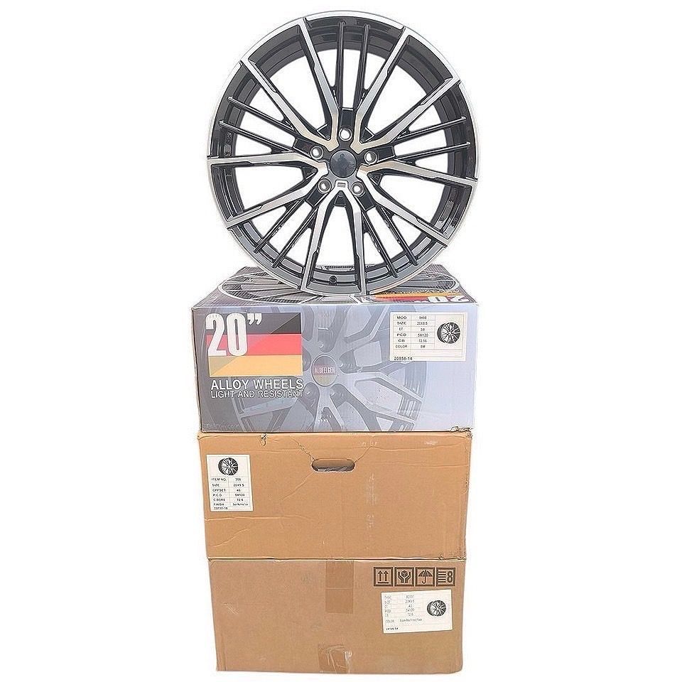 20インチ アルミ ホイール BMW F系 等 1台分 4本 鋳造 8.5J 9.5J ET38 ET40 72.6 発送 カスタム 足回り 在庫有 ブラックポリッシュ