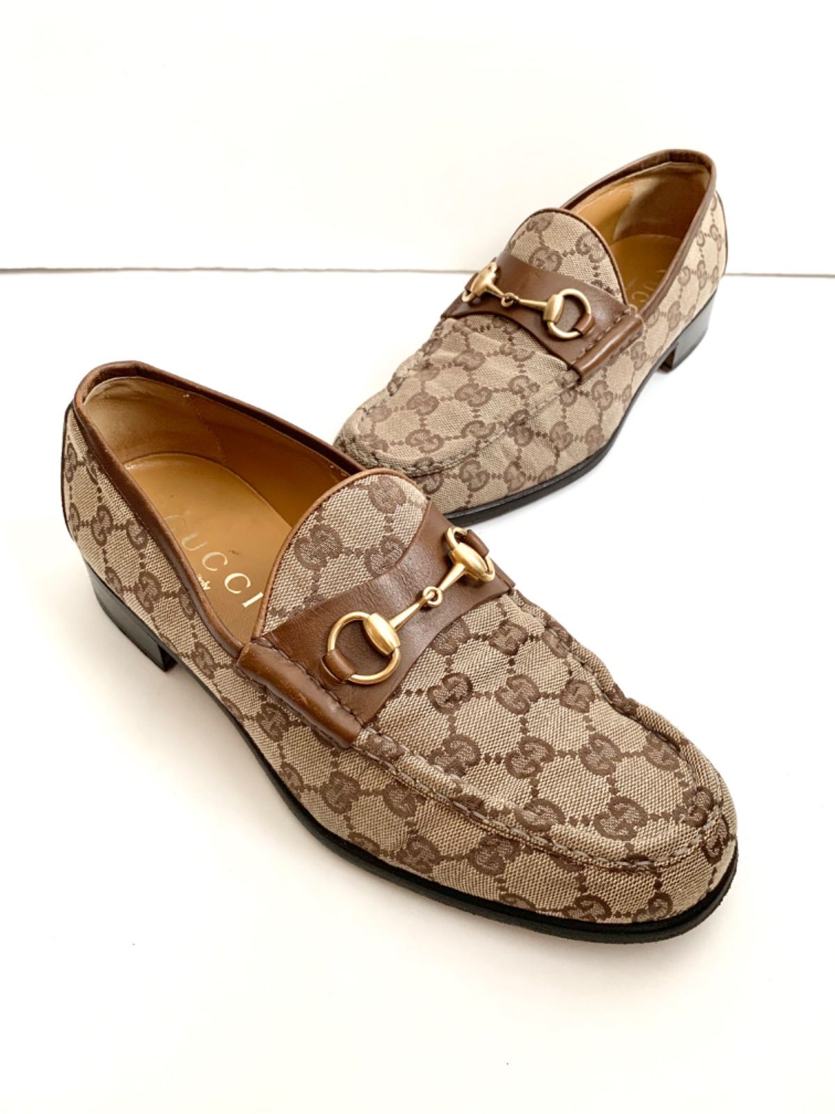 グッチ(GUCCI)グッチ ホースビット GG柄 ローファー 靴