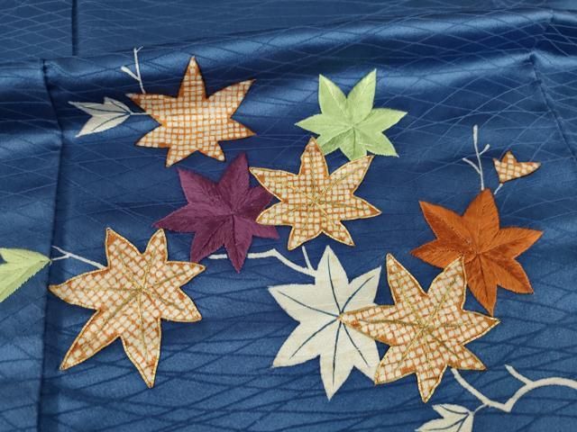 平和屋着物○訪問着 駒刺繍 草花文 金糸 正絹 逸品 AABC1950ck - メルカリ