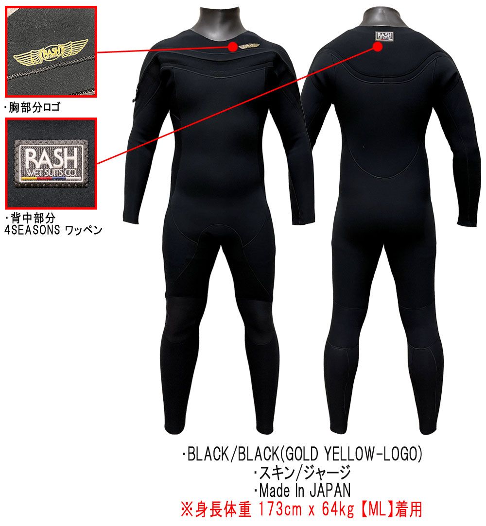 RASH ロンスプ　ウェットスーツ ネイビー RASH ロンスプ ウェットスーツ ネイビー RASH WET SUITS