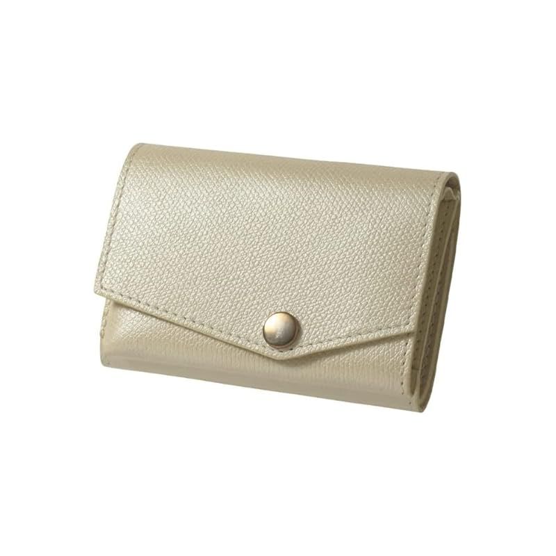新着商品 アブラサス 小さい財布 メンズ レディース 財布 本革 パールアイボリー