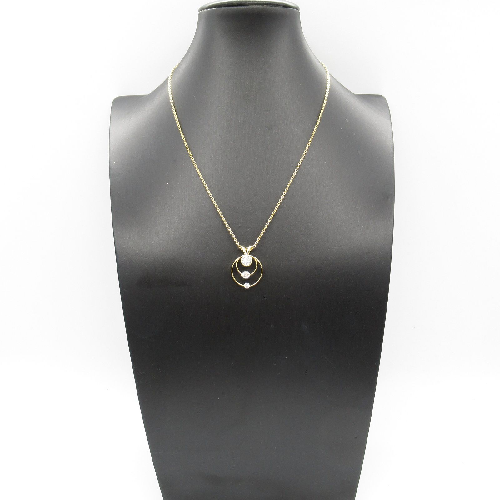 WALTHAM 18kゴールド ダイヤ入りネックレス WALTHAM 18kゴールド ダイヤ入りネックレス