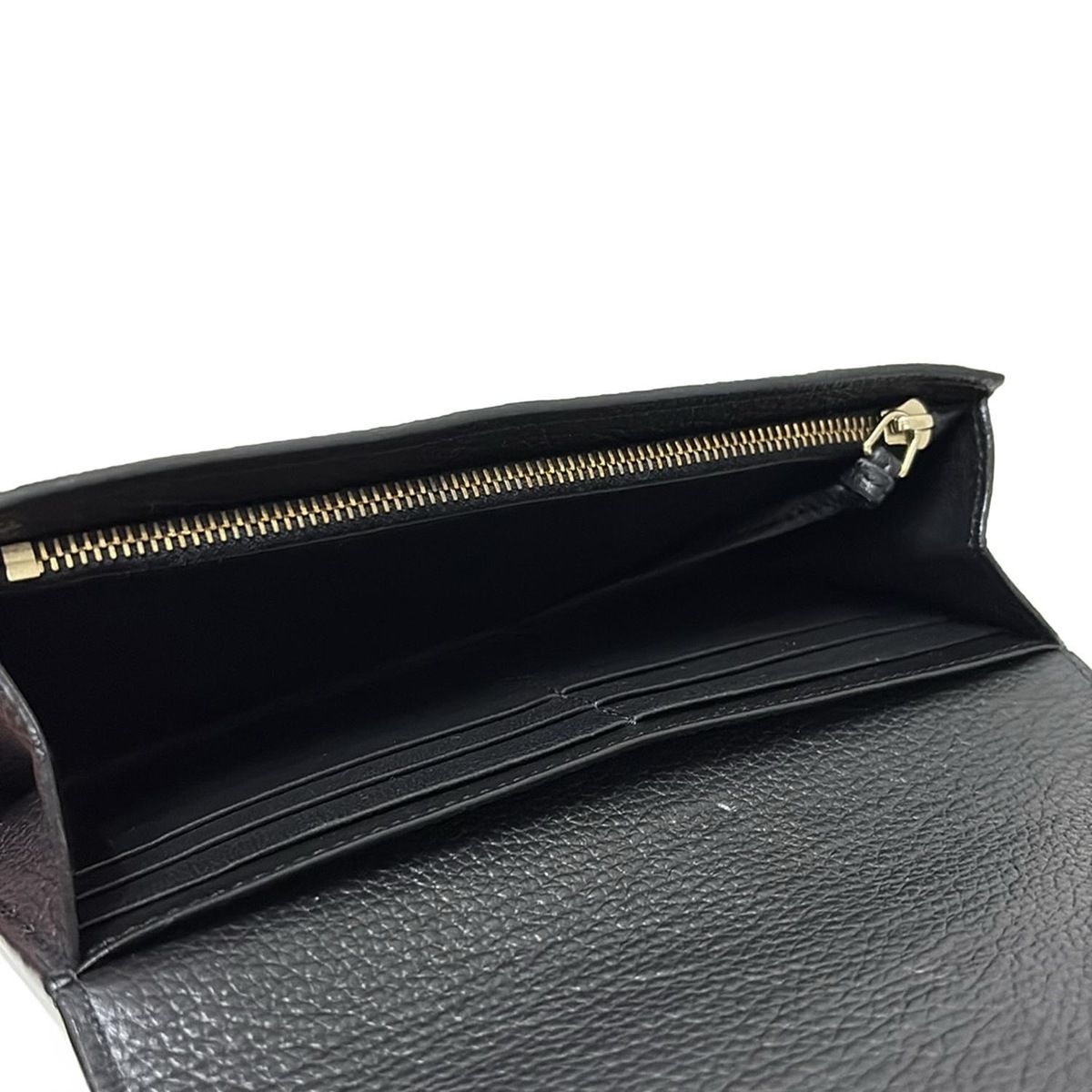 Chloe クロエ★アルファベット ブラック フラップウォレット Chloe(クロエ) 長財布 アルファベット フラップ ウォレット