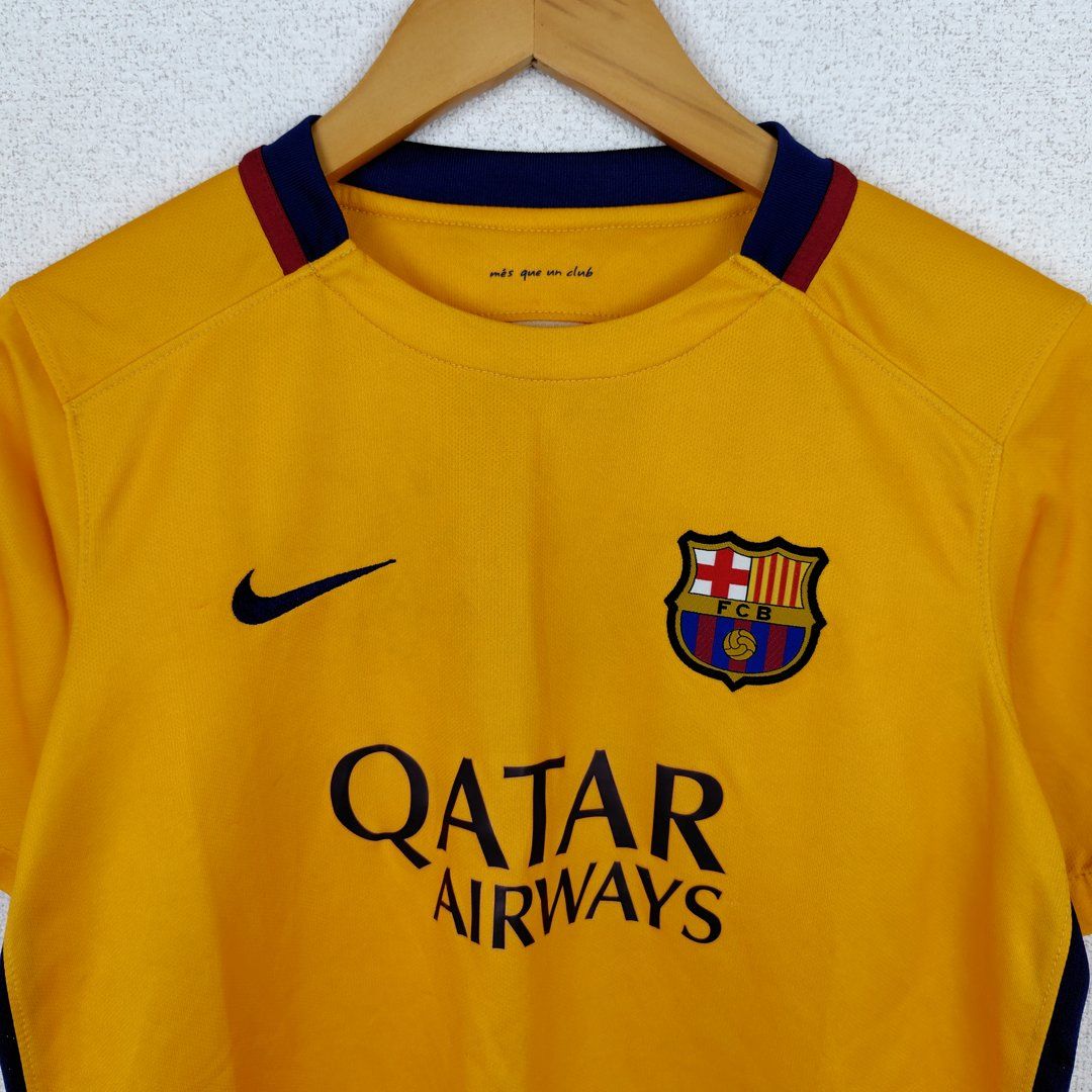 NIKE ナイキ FCバルセロナ ゲームシャツ ユニフォーム イエロー