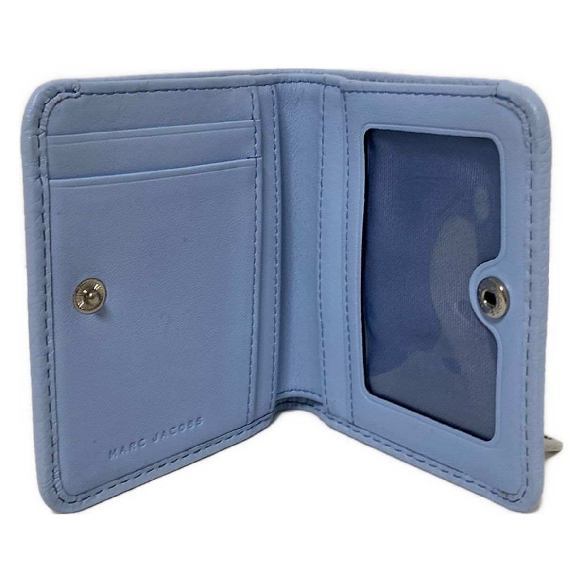 MARC JACOBS 二つ折り財布 ブルー 国内在庫有】マークジェイコブス 折