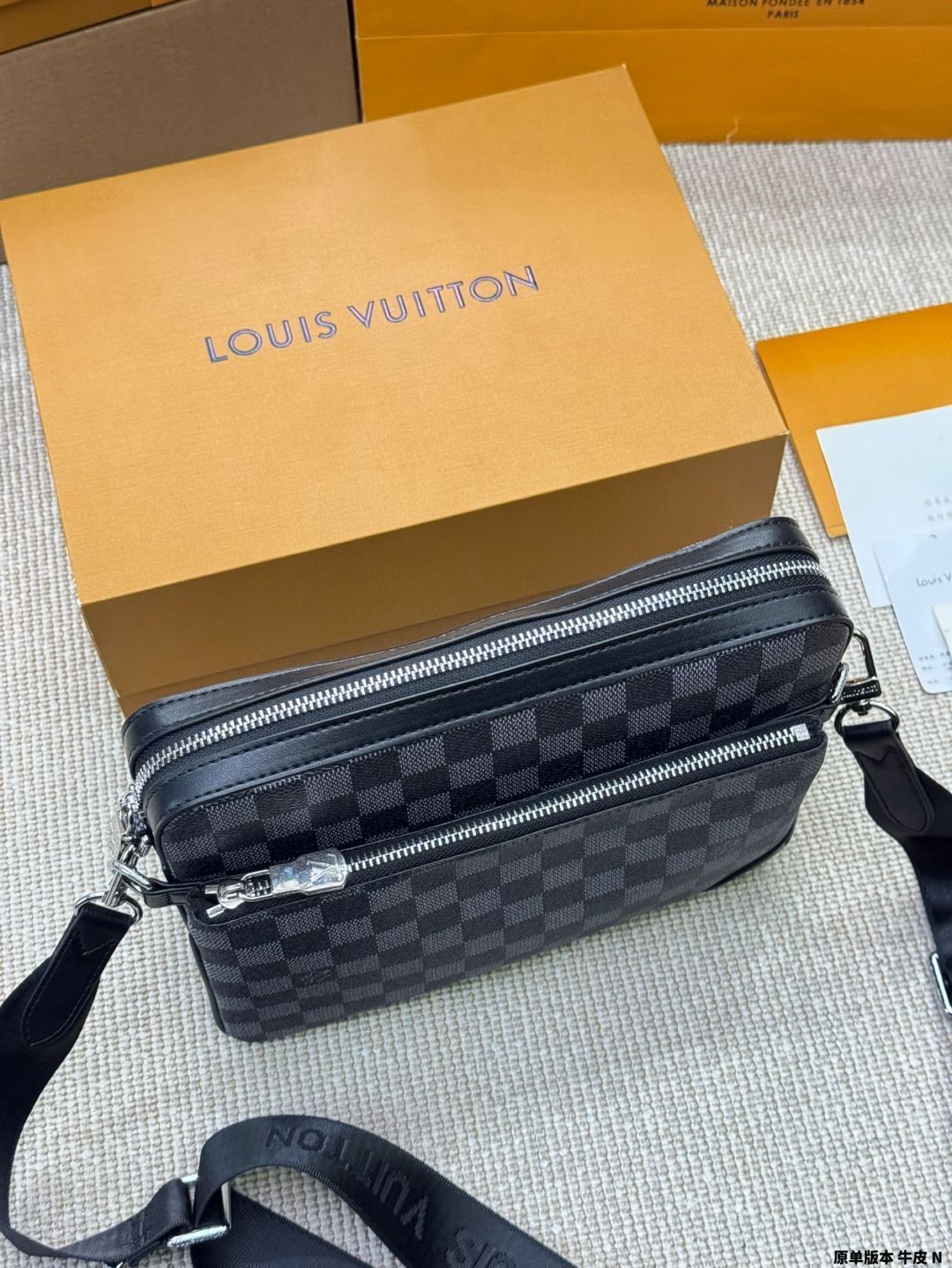 今日特価】LV トリオ ブラックサムライ 3 ピース メッセンジャー