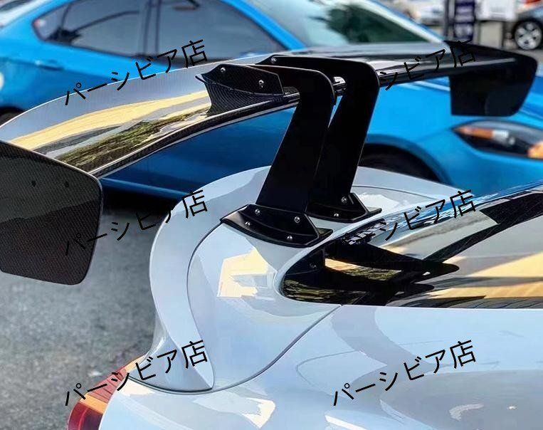 トヨタ86|スバルBRZ対応 GTタイプ倒カーボンリアウイング 三車用 汎用 大型スポイラー 穴あけ不要 カスタムパーツ