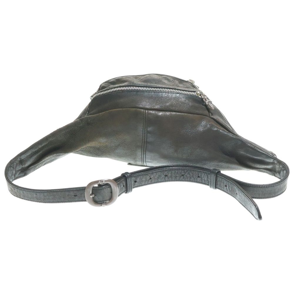 CHROME HEARTS クロムハーツ 1 SNAT PACK スナットパック ダガージップ ガンスリンガーベルト レザーウエストバッグ ダークブラウン