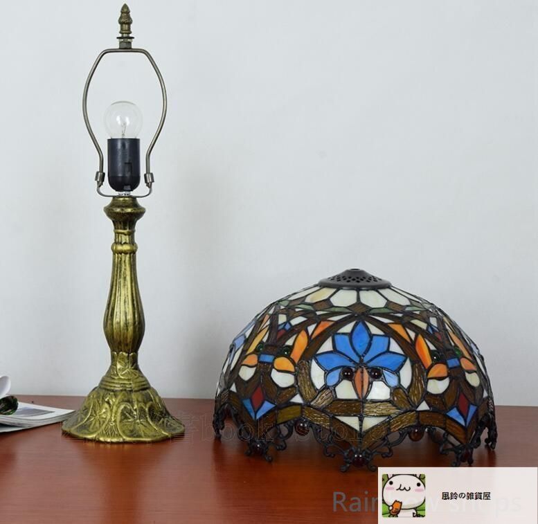 新入荷☆ 美品 ステンドランプ 電気スタンド テーブルライト 花柄