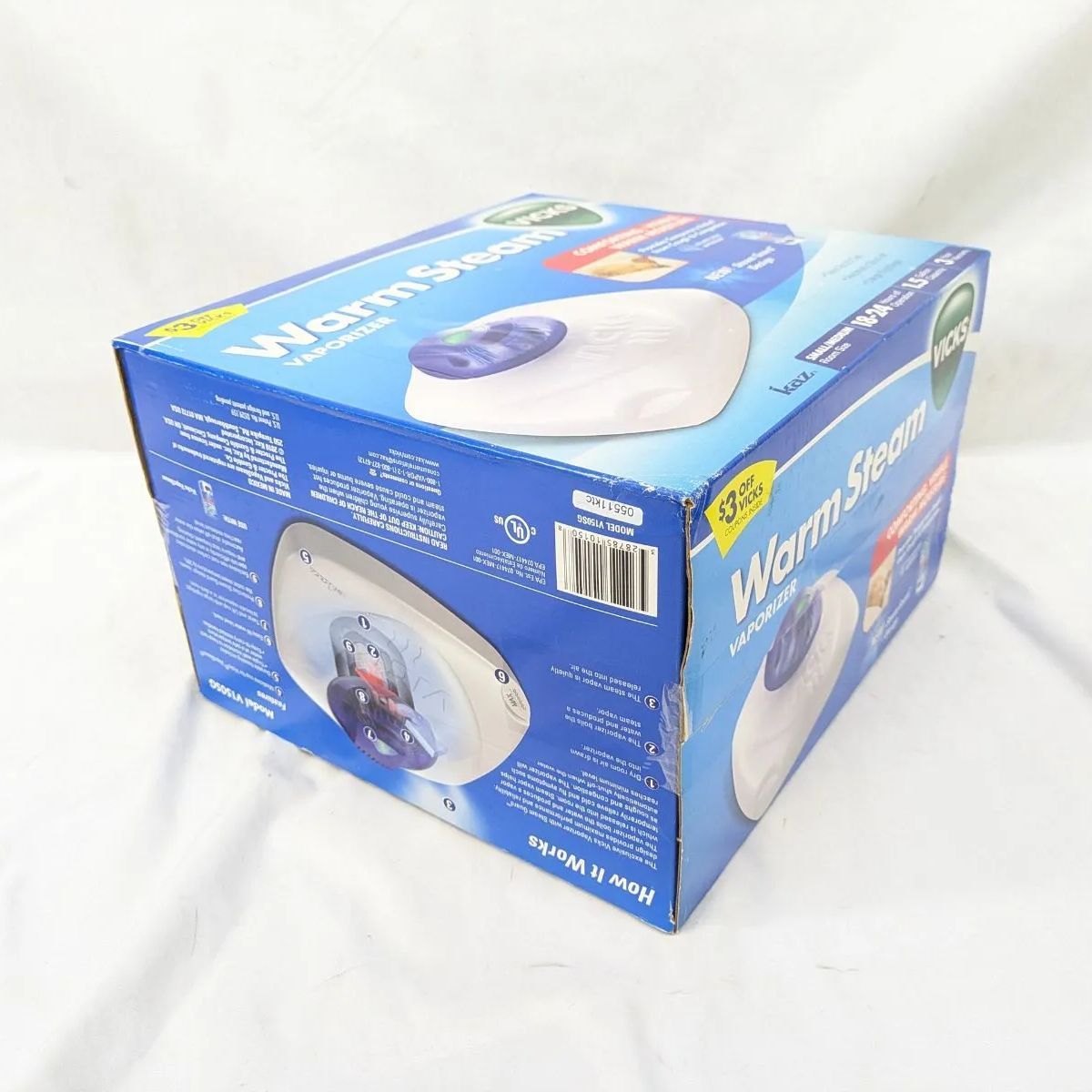 未開封 VICKS スチーム式 加湿器 Warm Steam Vaporizer ヴィックス 5.68L V150SG