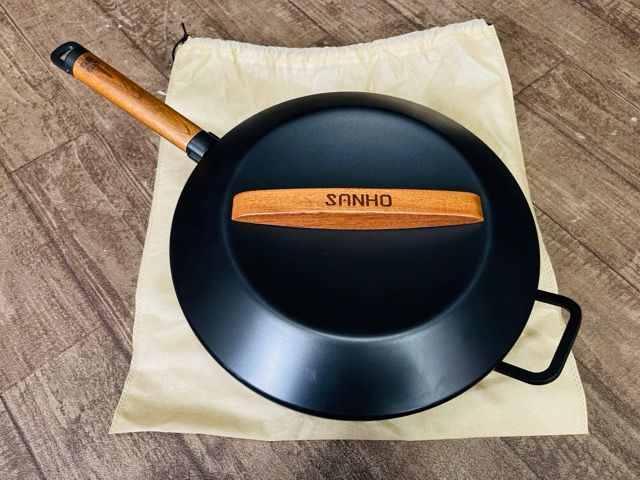 未使用品 サンホ 鉄製深型 フライパン 32cm SANHO 調理器具 1.2kg 軽量