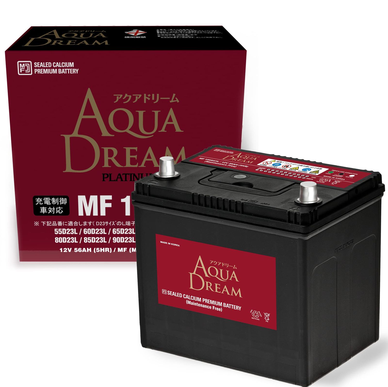 アクアドリーム 国産車 最も安い 充電制御車対応バッテリー MF 100D23L