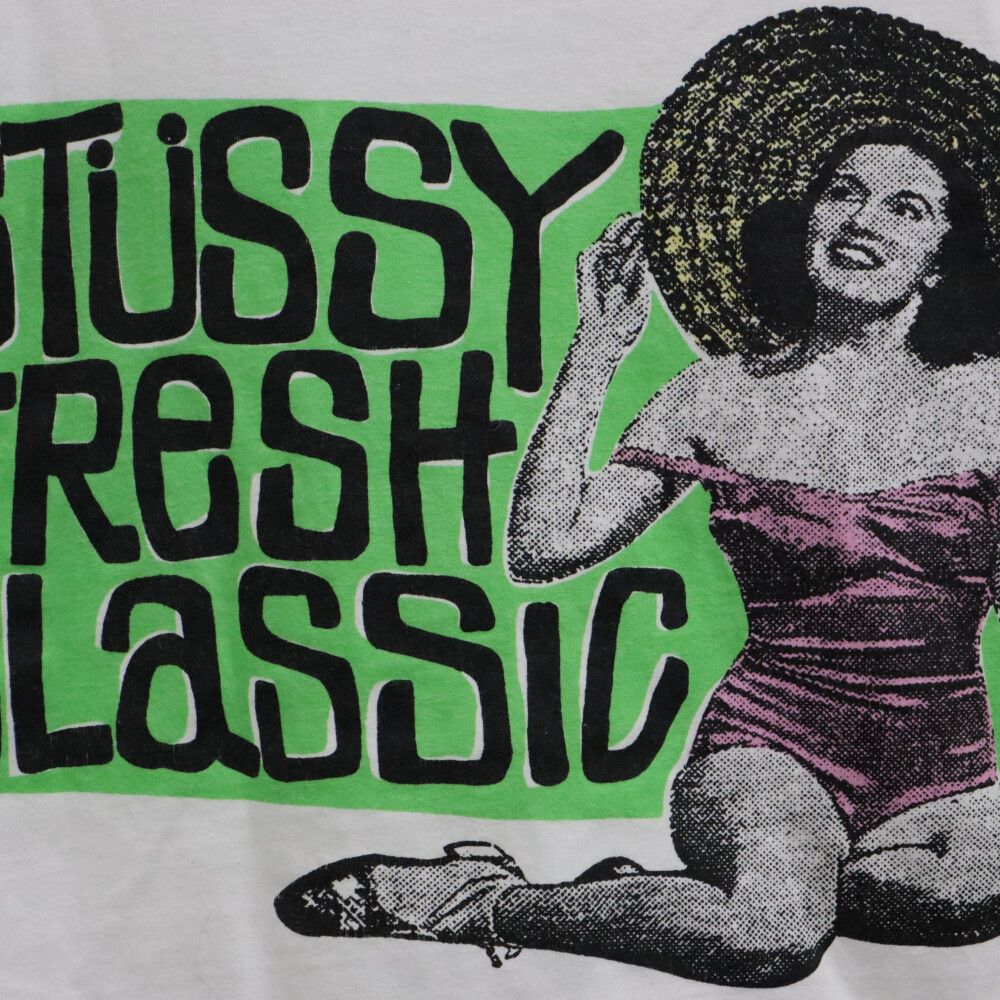 90s STUSSY FRESH CLASSIC プリントTシャツ 90s STUSSY FRESH CLASSIC プリントTシャツ