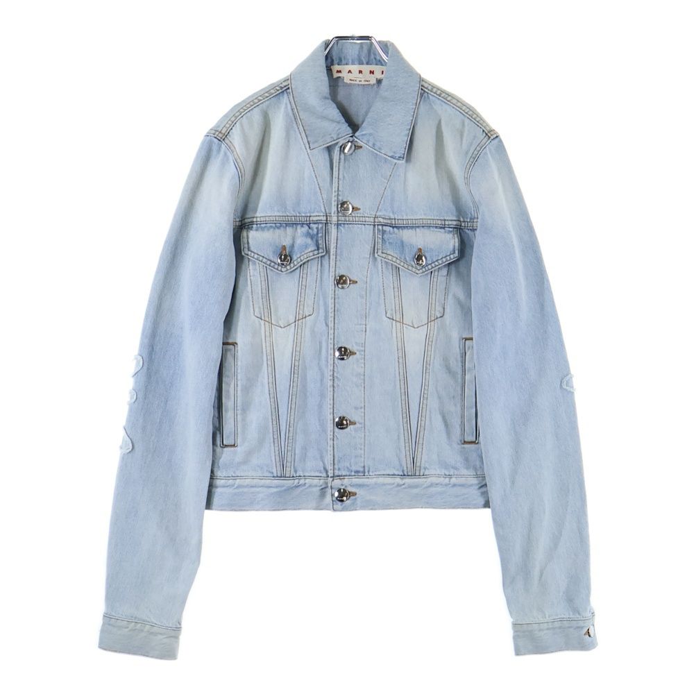 MARNI 刺繍入りデニムジャケット サイズ38 MARNI 刺繍入りデニム