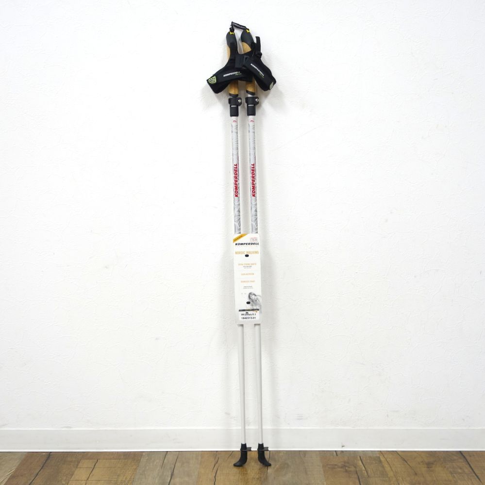 ♥ コンパーデル KOMPERDELL ノルディック ウォーキング ポール カーボン 105cm～140cm コルクグリップ NORDIC POLE