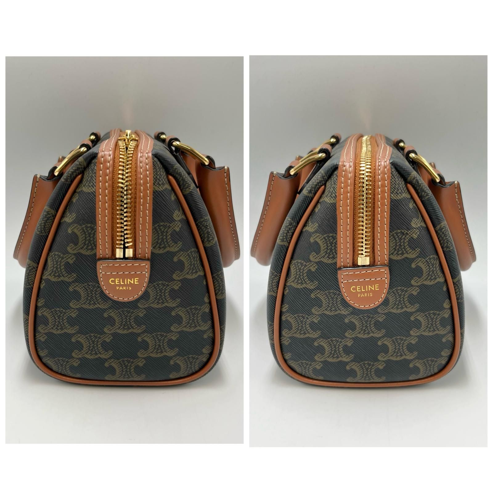 セリーヌ ハウンドトゥース レザー ハンドバッグ CELINE セリーヌ ハンドバッグ レザー ブラック 黒 : ブランド