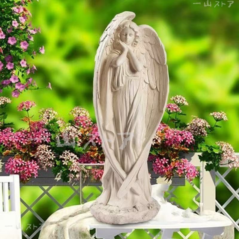 ベランダ　お庭　インテリア　可愛い　天使像　ガーデニング ベランダ お庭 インテリア 可愛い 天使像 ガーデニング