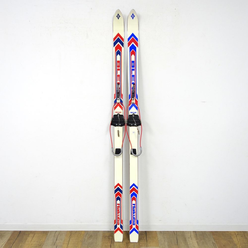 レトロ　ビンテージ　スキー板　BLEND ブレンド   HAKUBA FIBER GLASS  スキー板160cm  ビンディング 付き ブレンド BLEND HAKUBA FIBER GLASS 180cm ビンディ - メルカリ
