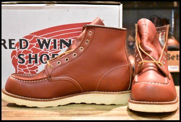 10E 犬タグ復刻 18年 レッドウィング 8875 アイリッシュセッター 赤茶 オロラセット モックトゥ ブーツ redwing HOPESMORE FD476