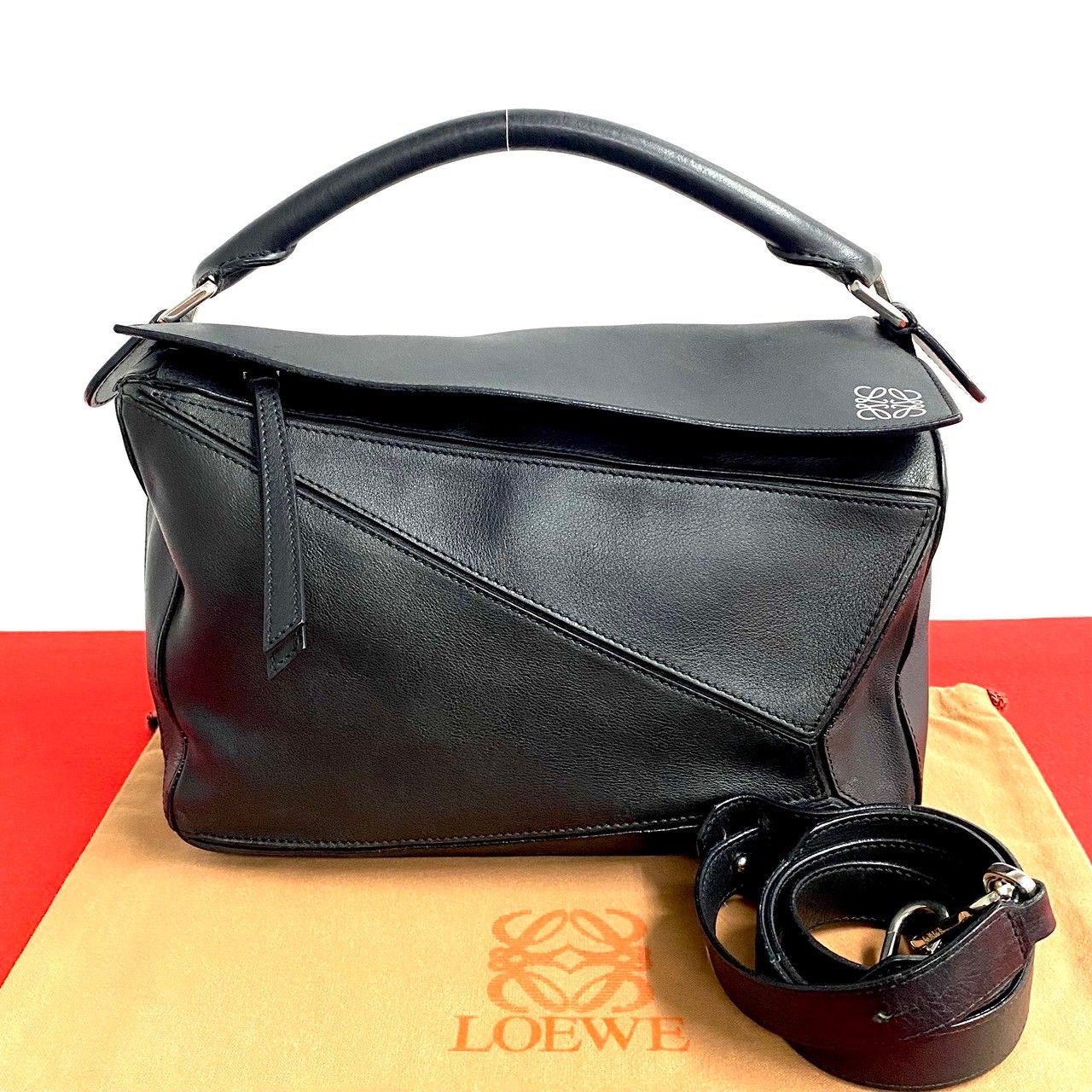 極 美品 希少品 LOEWE ロエベ パズルバッグ ミディアム