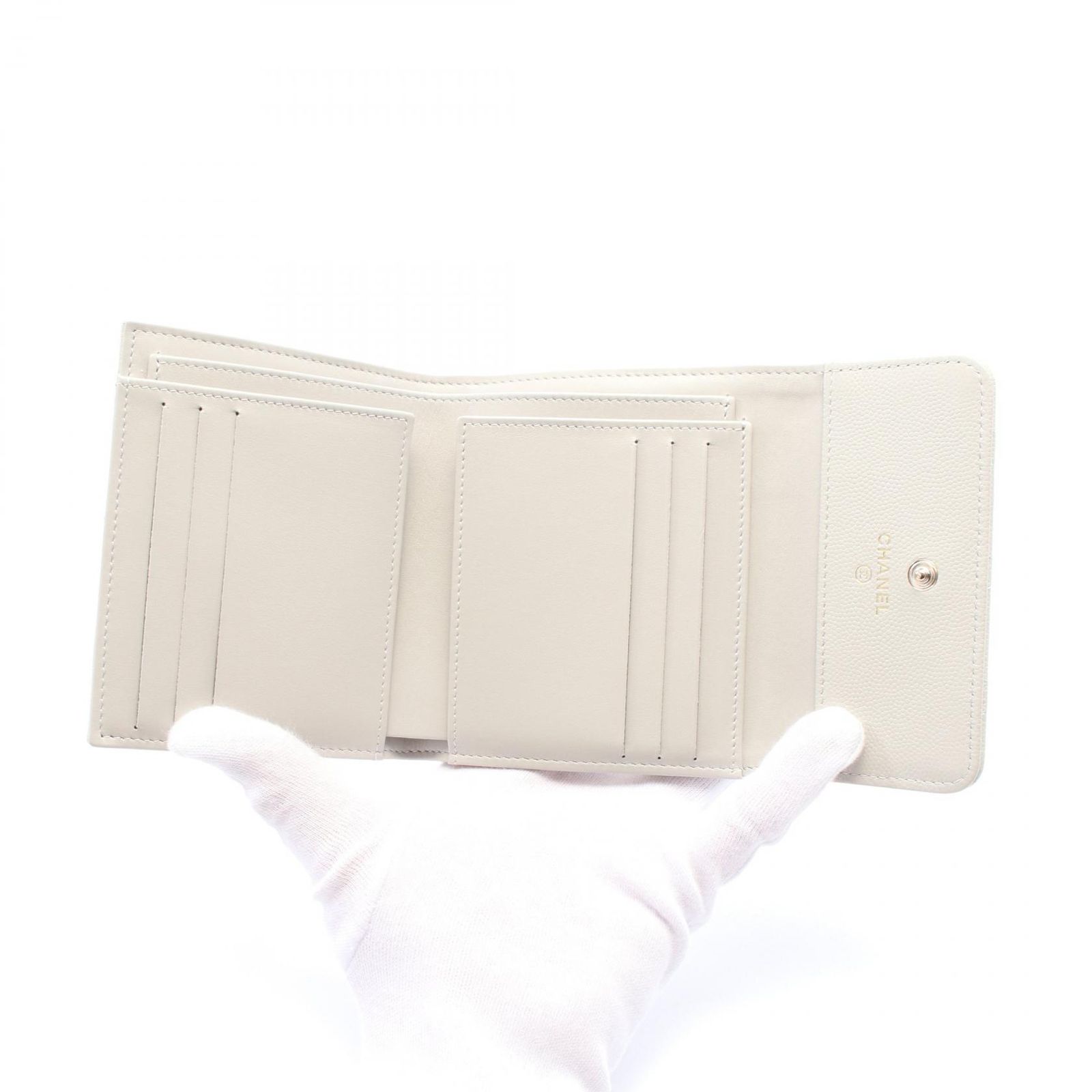 CHANEL シャネル マトラッセ スモールフラップウォレット 三つ折り長  