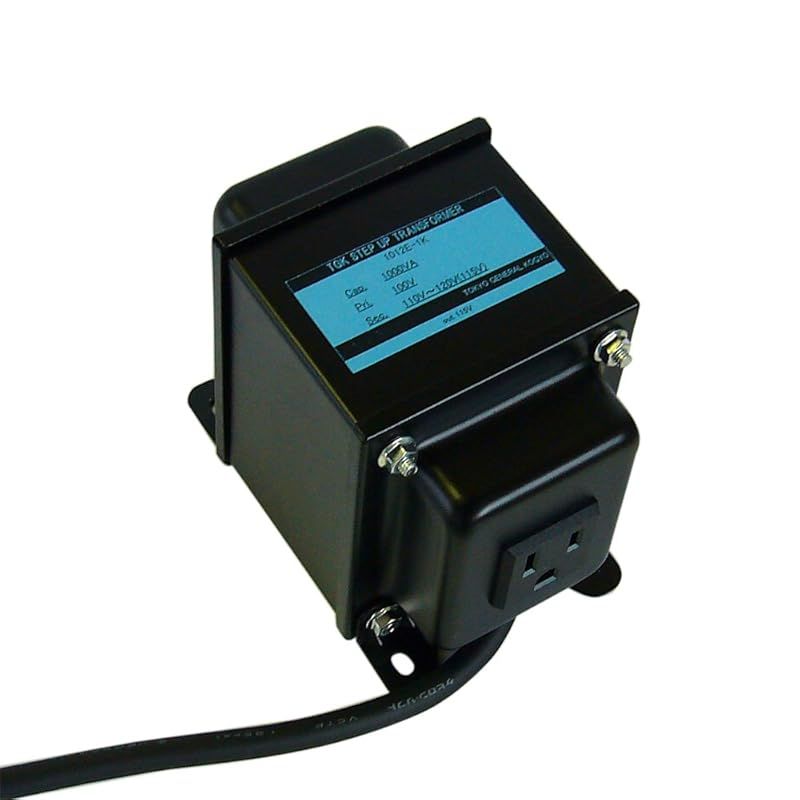 変圧器工房 変圧器 ステップアップトランス 1000W 100V→110～120V アースピン付 1012E-1K 海外製品用 1