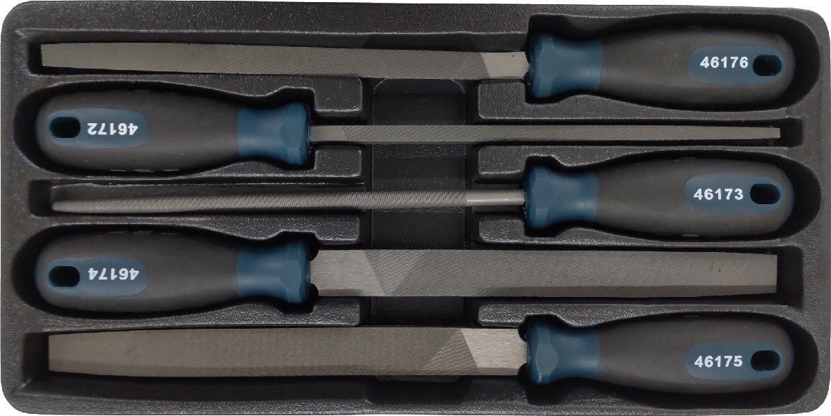SIGNET シグネット 46170 5PC 鉄工ヤスリセット 鉄用 200mm 46170 鉄 加工 研磨 サビ落とし バリ取り エッジ加工 円形物の加工 工場