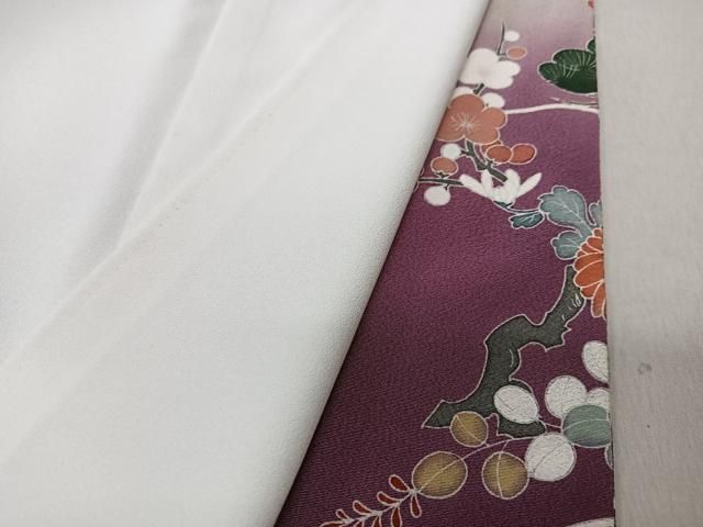 平和屋着物□豪華黒留袖 飛鶴吉祥花文 暈し染め 金銀彩 正絹