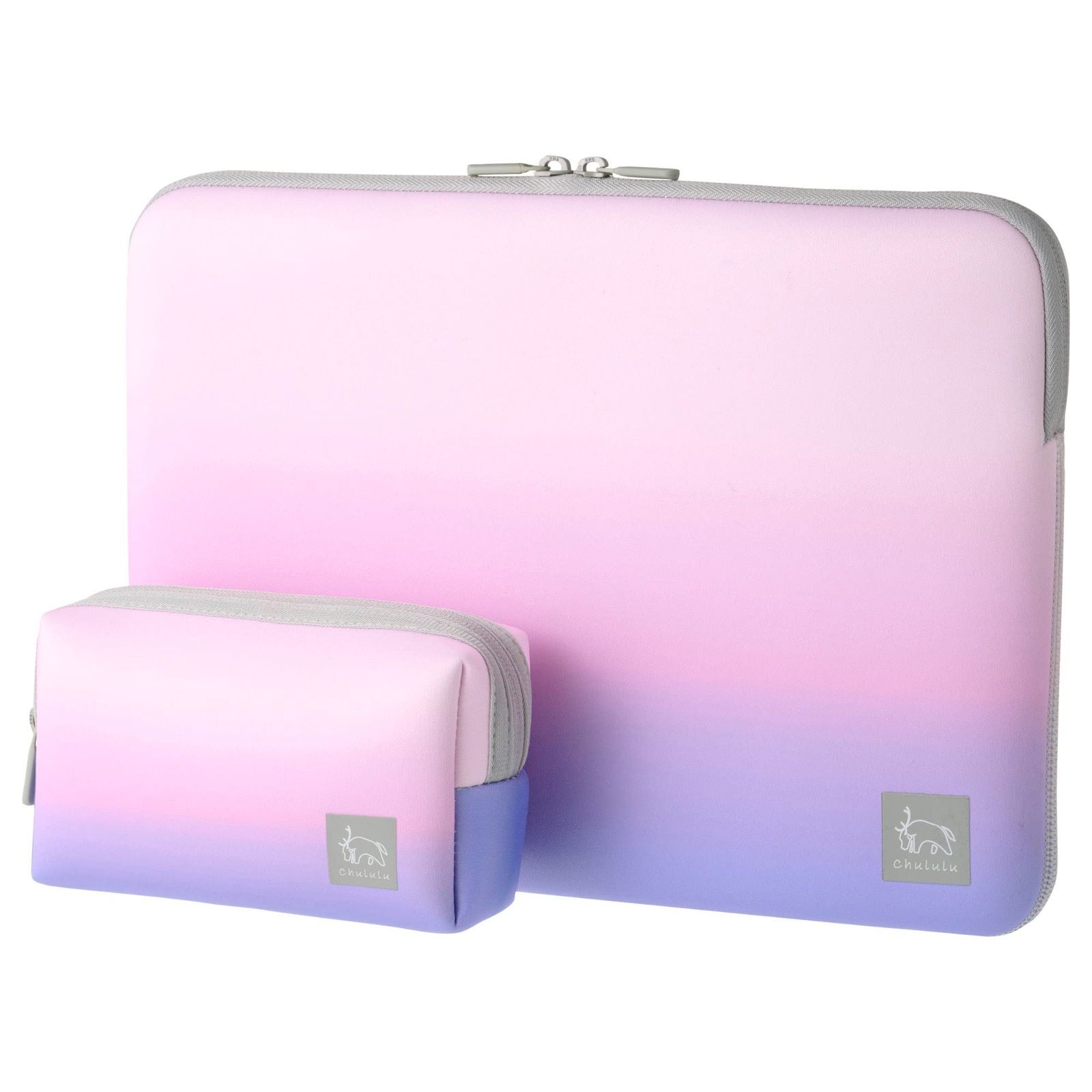 【特価セール】13.3インチu0026マルチポーチセット PCインナーケース オーロラピンク PCケース Chululu(チュルル) ガジェットケース HAKUBA パソコンバッグ AMZSCH-PCMP13PK ハクバ 4977187001082