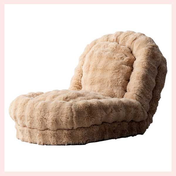 長毛ふわとろ3way座椅子 W70×D77～130×H26～67cm ベージュ 高密度 マイクロファイバー リーズナブル 感 高品質 フロアチェア カバー洗濯 コンパクトベッド リクライニング ローソファ ポケットコイル ペット カラー クッション