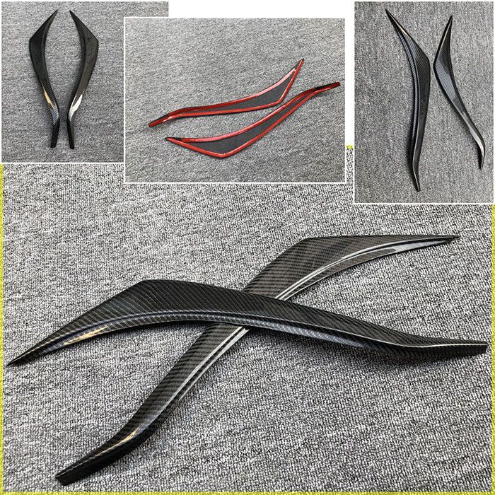 トヨタ Spade 2012-2020 カーボン調 大灯眉 ヘッドライトアイライン ドレスアップ 外装パーツ 感アップ ドレスアップ装飾パーツ FFCRYSTALESIA_COM