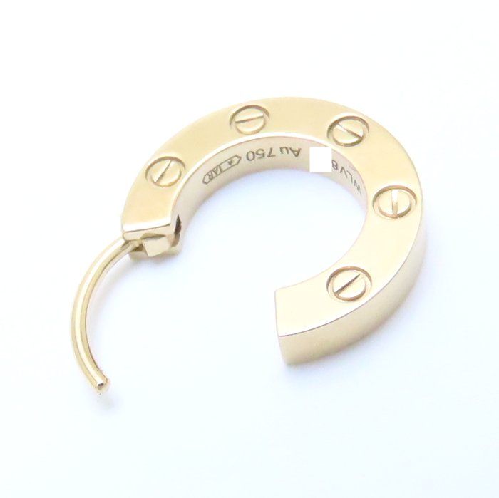 CARTIER カルティエ ラブ フープ ピアス オンライン限定 シングル  