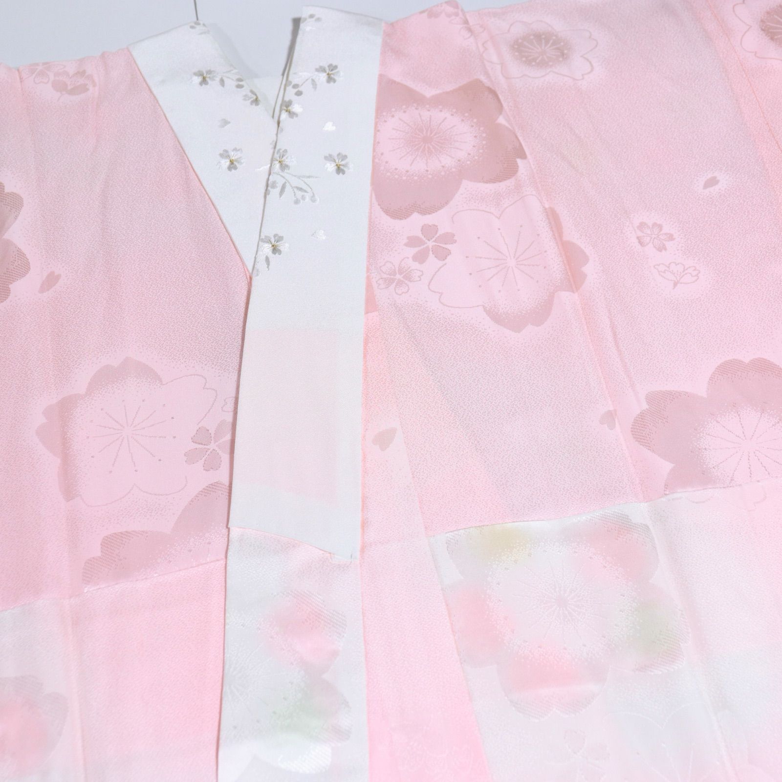 nn　振袖5点セット 振袖 5点セット 花柄 箔 金駒刺繍 成人式【9041】 金駒刺繍