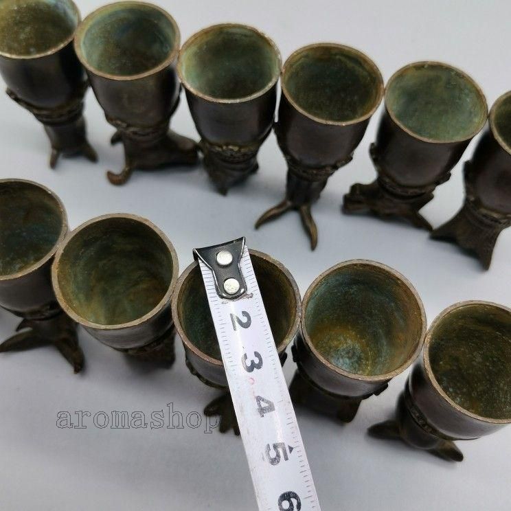 銅 細工 十二支獣首杯 装飾品 現代工芸品 美術品 置物 - メルカリ