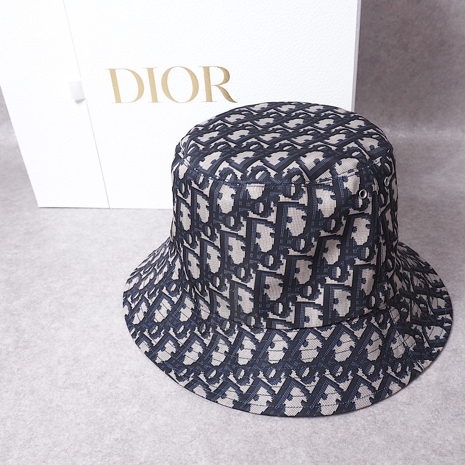 新品ディオール Dior バケットハット オブリーク トロッター ...