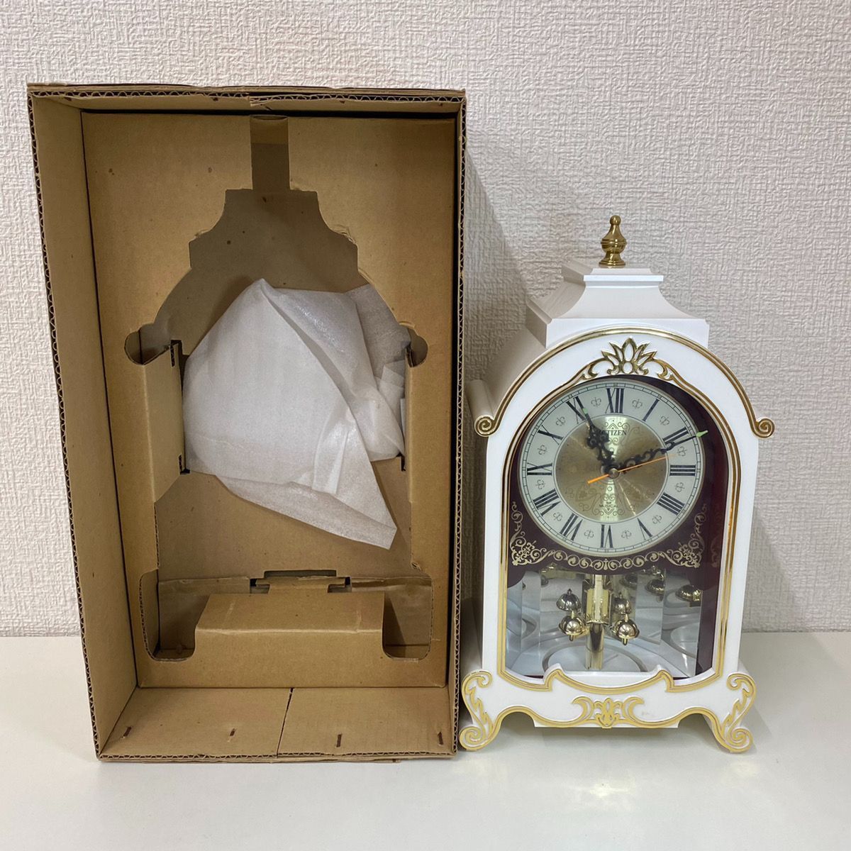 S【中古】シチズン ユーモレスク オルゴール時計 レトロ 回転 - shop