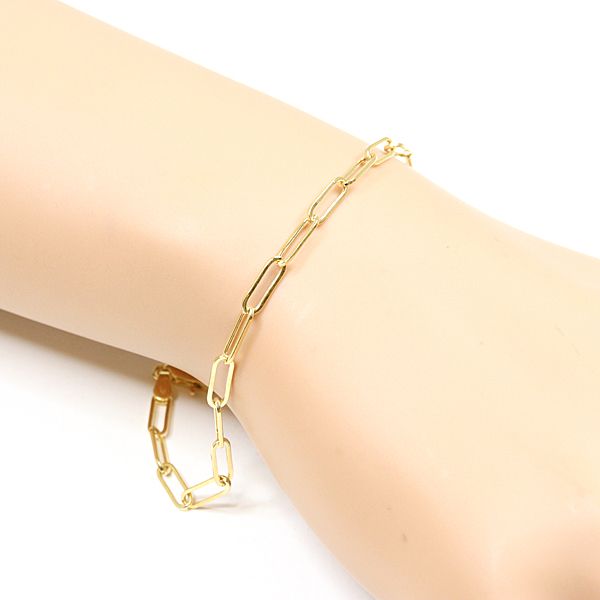 ウノアエレ UNOAERRE K18YG ペーパークリップチェーン