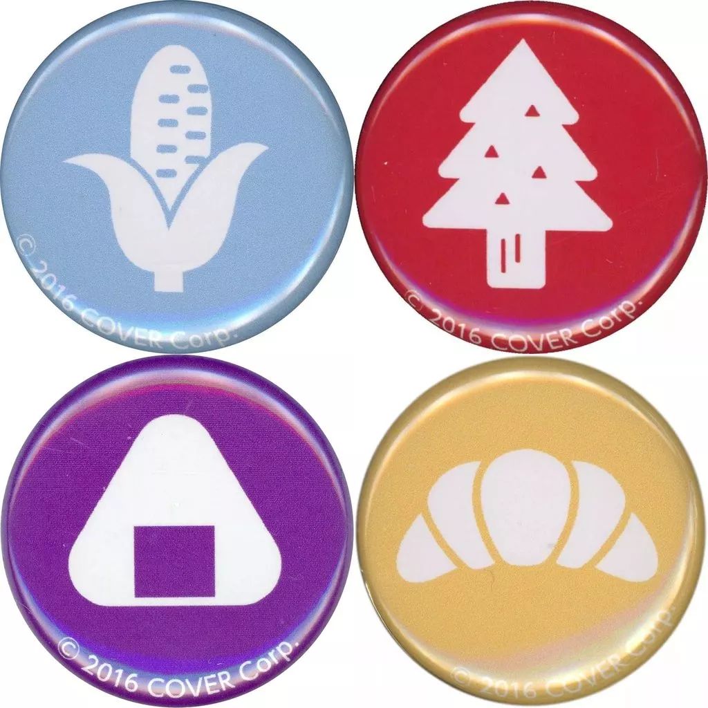 中古】バッジ・ビンズ 全4種セット 推しマークミニ缶バッジ