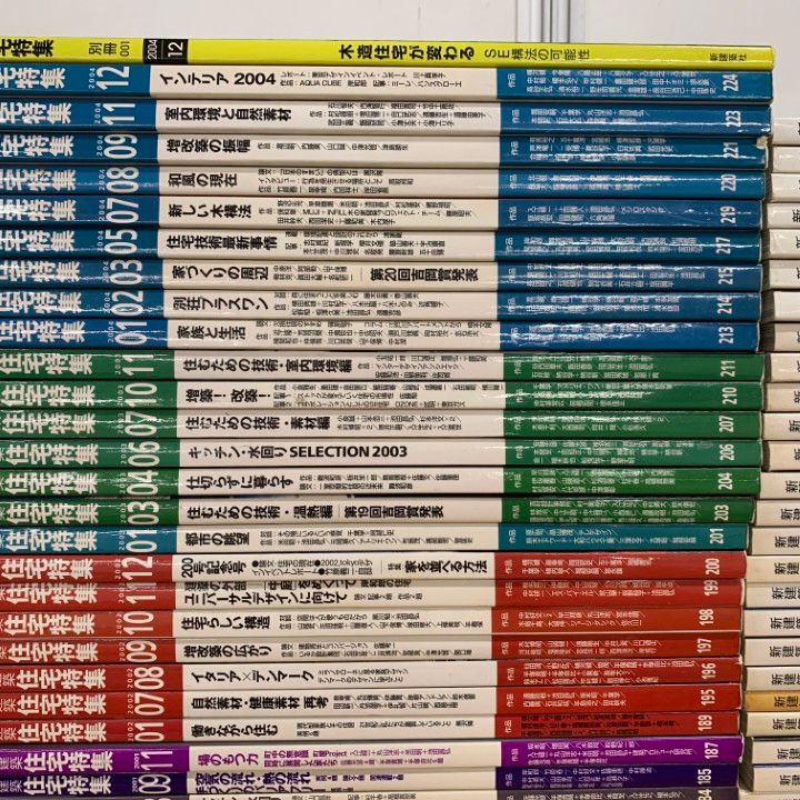 △04)【同梱不可】新建築 住宅特集 1991年～2008年 まとめ売り約