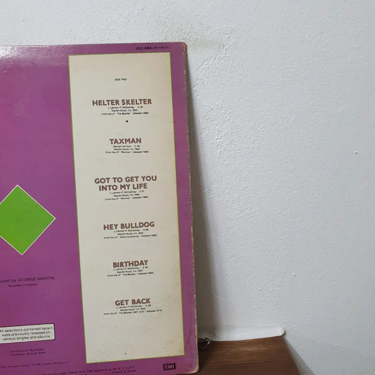 ビートルズ Rock n Roll Music Vol 2 LP 1987 オアシス THE BEATLES