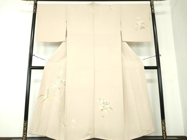 平和屋着物●京加賀友禅　松本健一　訪問着　草花文　正絹　逸品　DAAQ2953ps 平和屋着物○京加賀友禅 松本健一 訪問着 草花文 正絹 逸品 DAAQ2953ps