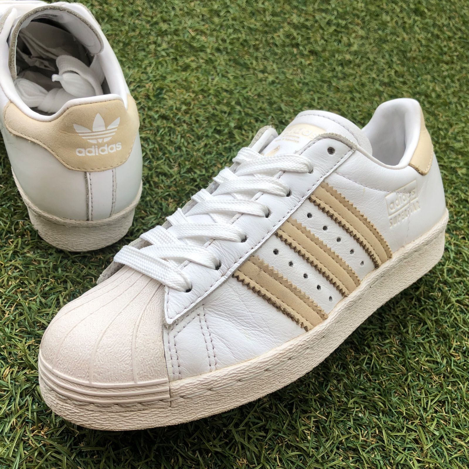 美品22.5adidas SS80Sアディダス スーパースター80s HW130 - スニーカー