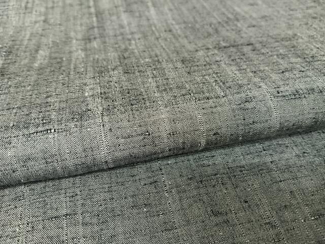 平和屋着物○男性 紬 アンサンブル 桔梗鼠色 正絹 逸品 AAAX0138np