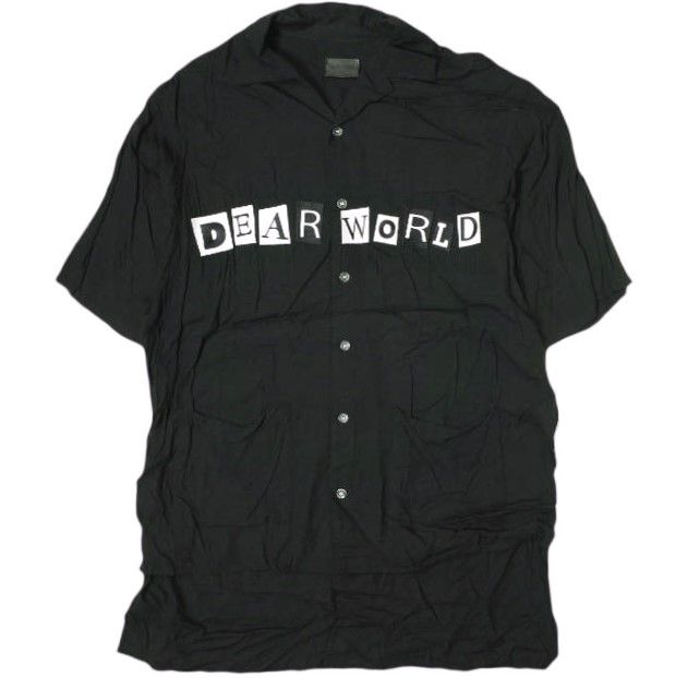 早い者勝ち定価以下【美品】Danke Schon 半袖 シャツ　完売品 Danke Schon ダンケシェーン DEAR WORLD SHIRTS ロゴ刺繍