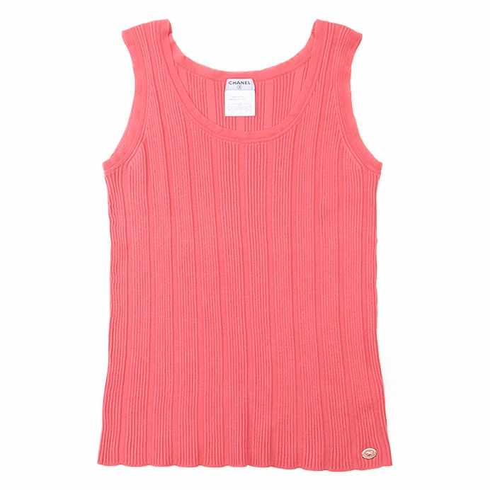 美品】CHANEL シャネル タンクトップ 07P P30448 ニット COCOマーク 