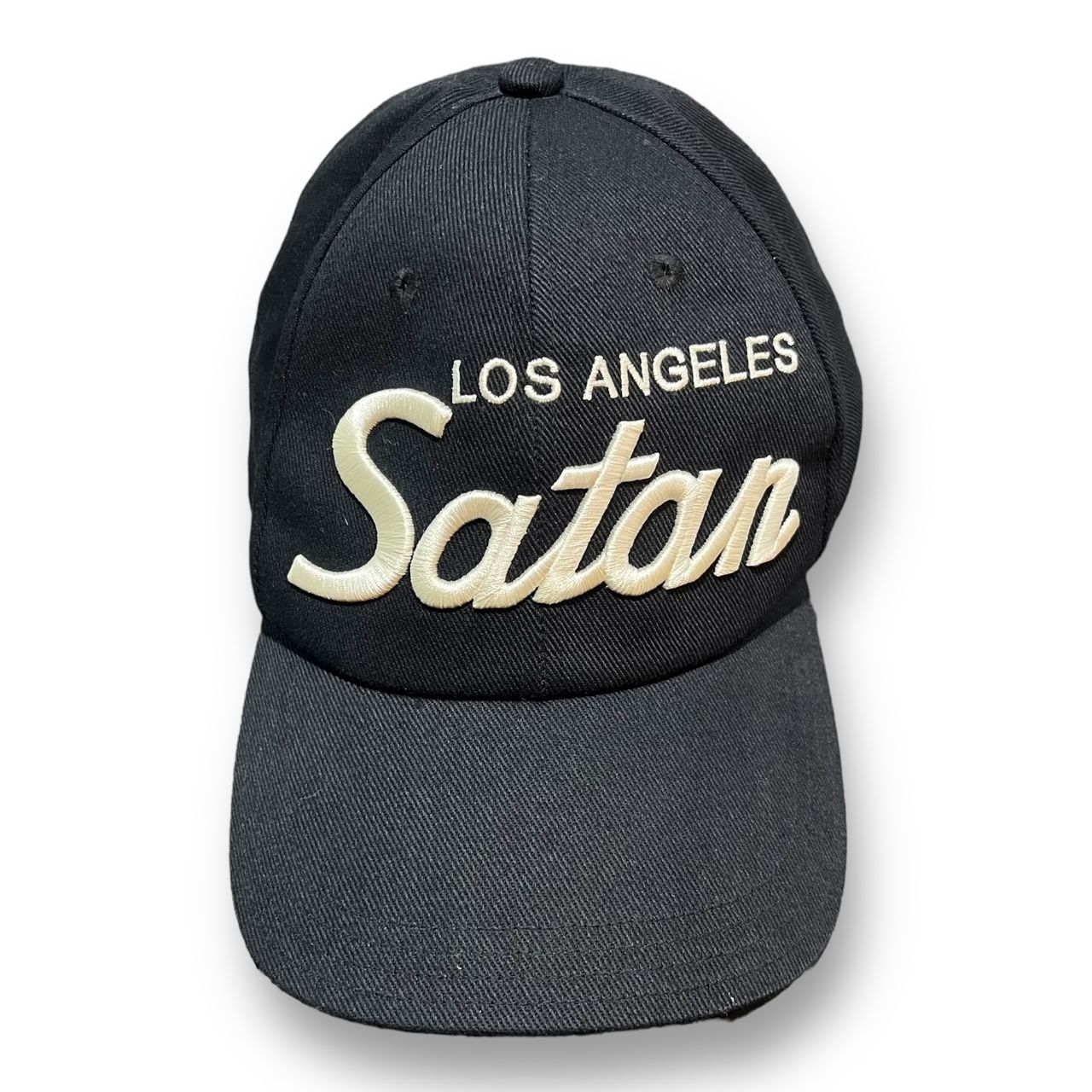 SAINT MICHAEL 23SS CAP ⁄ SATAN ⁄ BLACK ロゴ刺繍 キャップ 帽子 