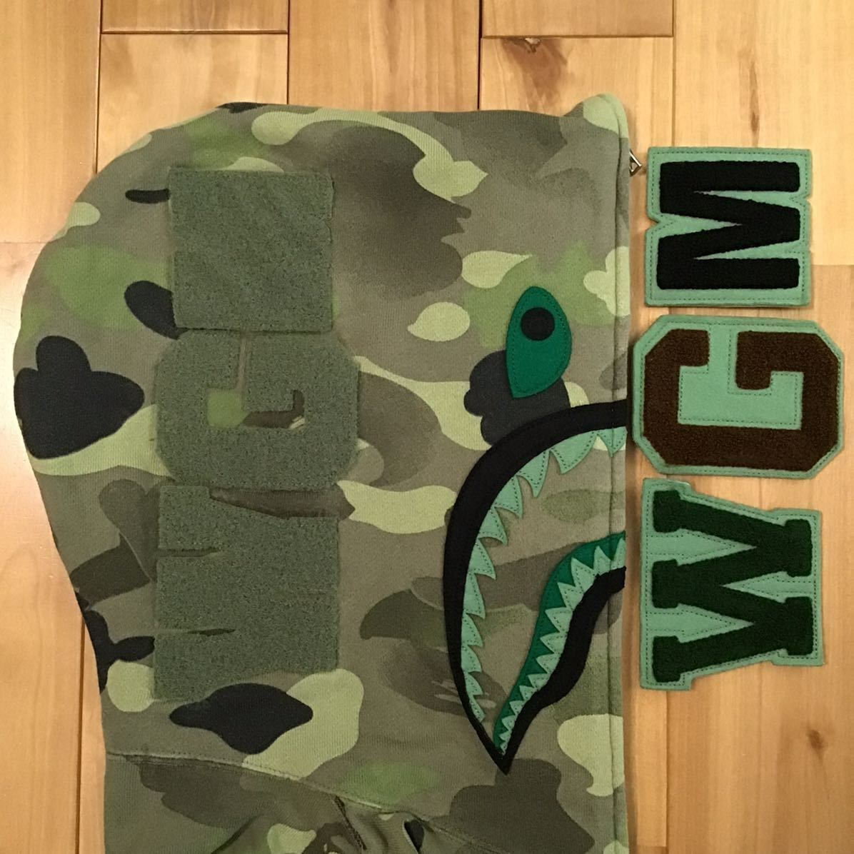 グラデーションカモ シャーク パーカー Sサイズ shark full zip hoodie