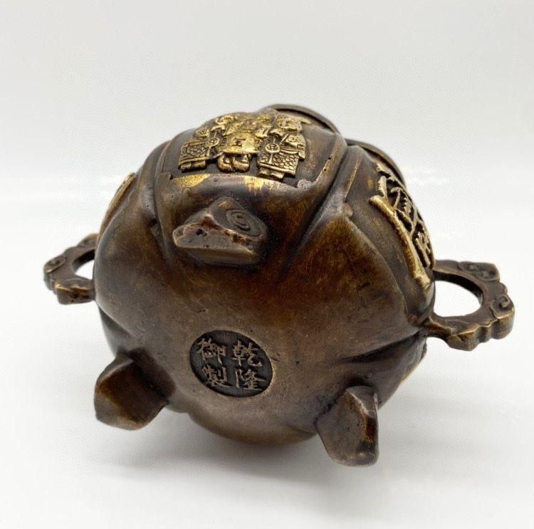 銅 細工 茶道具 香道具 財神香炉 聚宝盆 装飾品 工芸品 美術品 置物